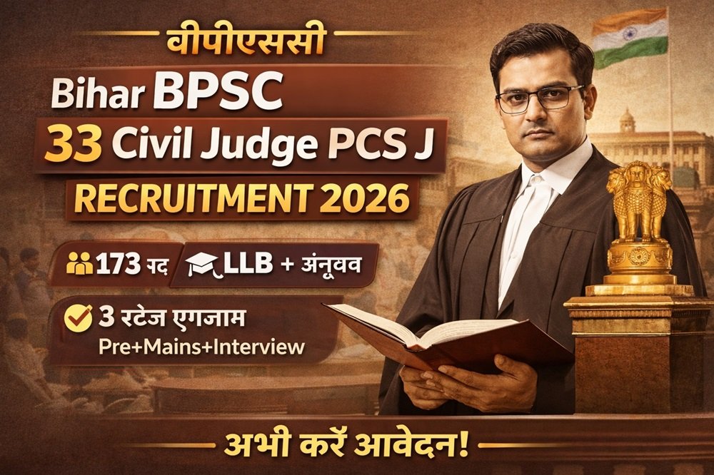 Bihar BPSC 33 Civil Judge PCS J Recruitment 2026
