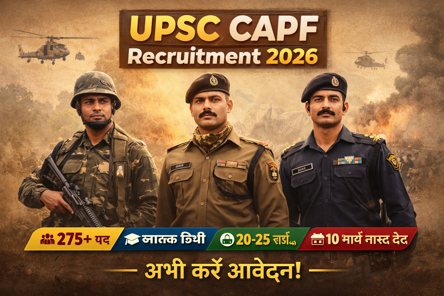 UPSC CAPF Recruitment 2026